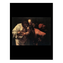 Caravaggio The Incredulity Of Saint Thomas Postcard