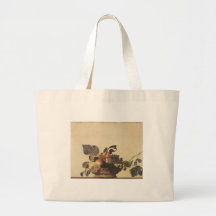 Caravaggio's Basket of Fruit Canvas Bags