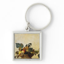 Caravaggio's Basket of Fruit Keychains