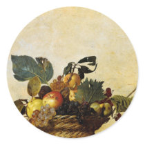 Caravaggio's Basket of Fruit Stickers