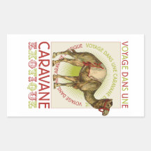 Caravan Camel Rectangular Sticker