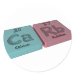 Carb as Ca Calcium and Rb Rubidium stickers