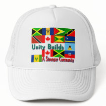 Carbbean-canada unity trucker hats