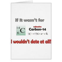 Carbon 14 Dating Greeting Card