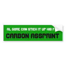 CARBON ASSPRINT bumper stickers