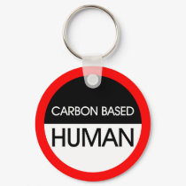 Carbon Based Human keychains