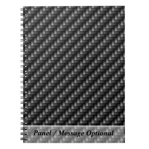 Carbon Fiber 2 Notebook Zazzle