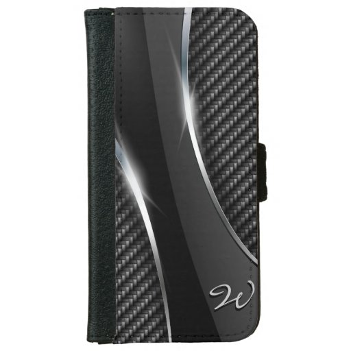 Carbon Fiber 3 iPhone 6 Wallet Case Zazzle