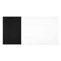 Carbon Fiber Accented Customized Photo Card