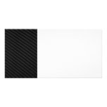 Carbon Fiber Accented Customized Photo Card
