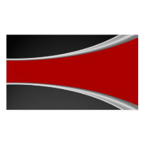 Carbon Fiber and red Business Card Template