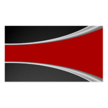 Carbon Fiber and red Business Card Template