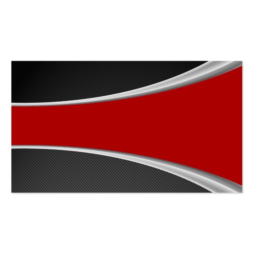 Carbon Fiber and red Business Card Template (front side)