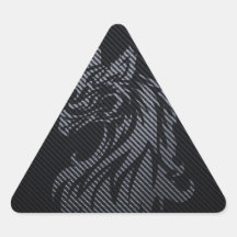 CARBON FIBER GRYPHON. STICKER