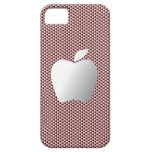 Carbon Fiber iPhone 5 Case (Pink with Apple)
