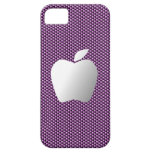 Carbon Fiber iPhone 5 Case (Purple with Apple)