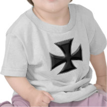 Carbon Fiber Iron Cross - Black T Shirt