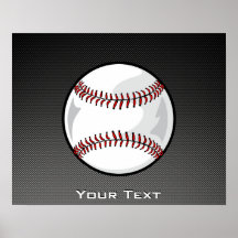 Carbon Fiber look Baseball Posters