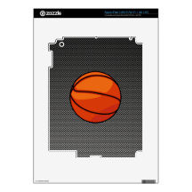 Carbon Fiber look Basketball Decals For iPad 3
