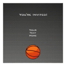 Carbon Fiber look Basketball Invite