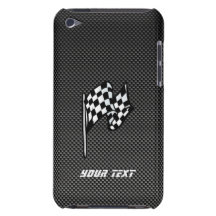 Carbon Fiber look Checkered Flag