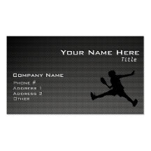 Carbon Fiber look Tennis Business Card Templates