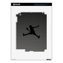 Carbon Fiber look Tennis Skin For iPad 3