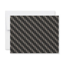 Carbon Fiber Material Custom Invites