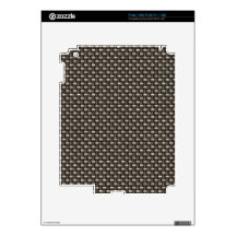 Carbon Fiber Pattern (Faux) Decal For The iPad 2