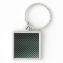 Carbon Fiber Patterned Keychain