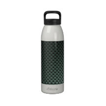 Carbon Fiber Patterned Reusable Water Bottle