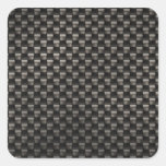 Carbon Fiber Texture Square Sticker