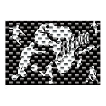 Carbon Fibre Africa Soccer Poster posters