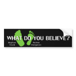 Carbon Footprint and Bigfoot Track bumper stickers