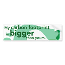 Carbon Footprint Bumper Stickers