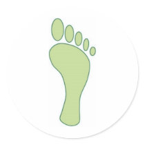 Carbon FootPrint Green stickers