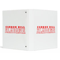 Carbon Hill, Alabama City Design Vinyl Binders