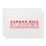 Carbon Hill, Alabama City Design Custom Invite
