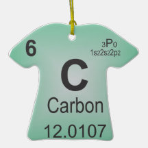 Carbon Individual Element of the Periodic Table Christmas Ornament