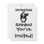 Carbon Monoxide Poisoning Stinks Skunk Awareness D Personalized Invite