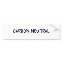 Carbon Neutral bumper stickers