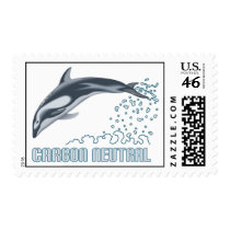 Carbon neutral conservation / dolphin jumping stamps