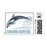 Carbon neutral conservation / dolphin jumping stamps
