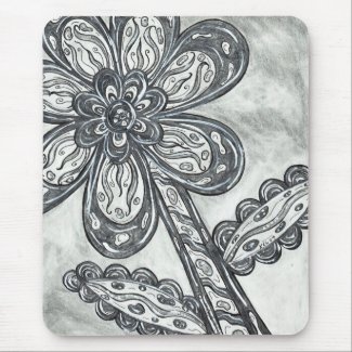 Carbon Space Daisy Mousepad mousepad