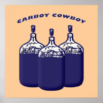 Carboy Cowboy Print