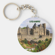 Carcassonne fortress in France Key Chain