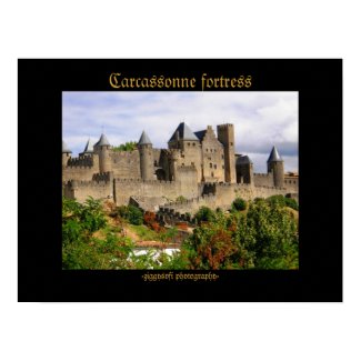 Carcassonne fortress poster print
