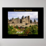 Carcassonne fortress poster