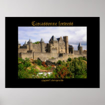 Carcassonne fortress poster