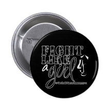 Carcinoid Cancer Awareness Fight Like a Girl Buttons